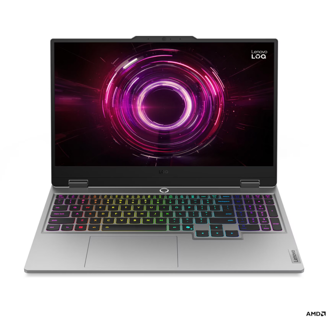 Lenovo LOQ 15AHP10 | AMD Ryzen 7 250 Processor | 16 GB RAM | 512 GB SSD Storage | 15.6" Inch FHD 144HZ Display | NVIDIA RTX 5050 8 GB Graphics | Backlit Keyboard | Luna Grey