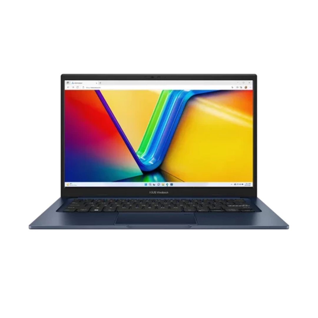 Asus Vivobook X1404VA | Intel Core 5-120U Processor | 8GB RAM | 512GB SSD Storage | 14" Inch FHD DIsplay | Illuminated Chiclet Keyboard | Cool Silver